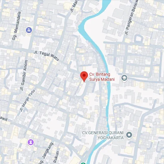 Peta kantor CV. Bintang Surya Madani